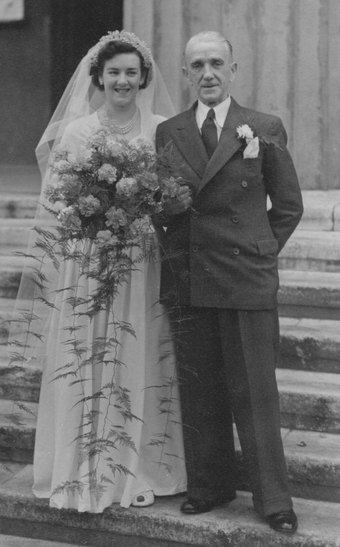 Sheila wedding with Fred