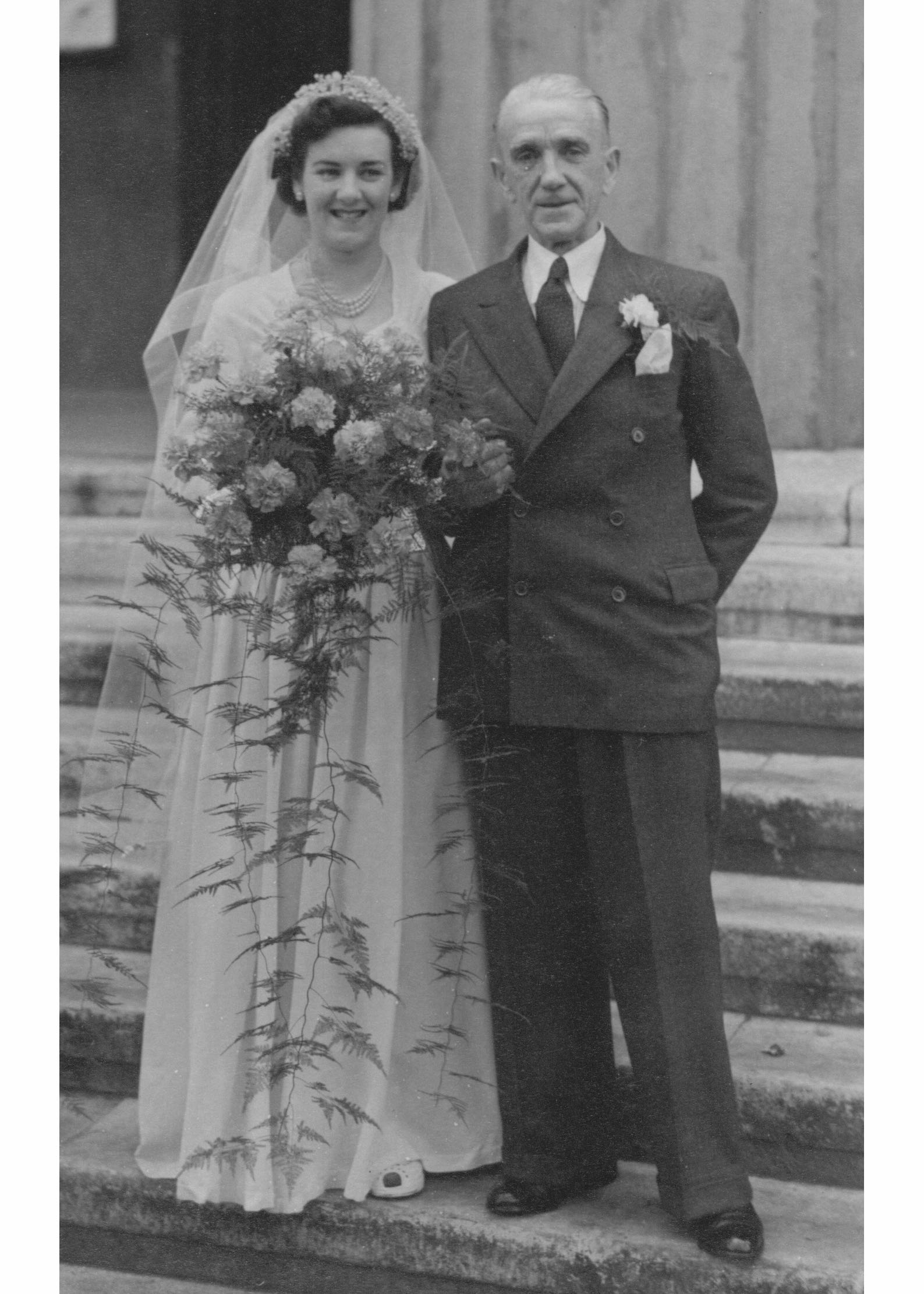 Sheila wedding with Fred